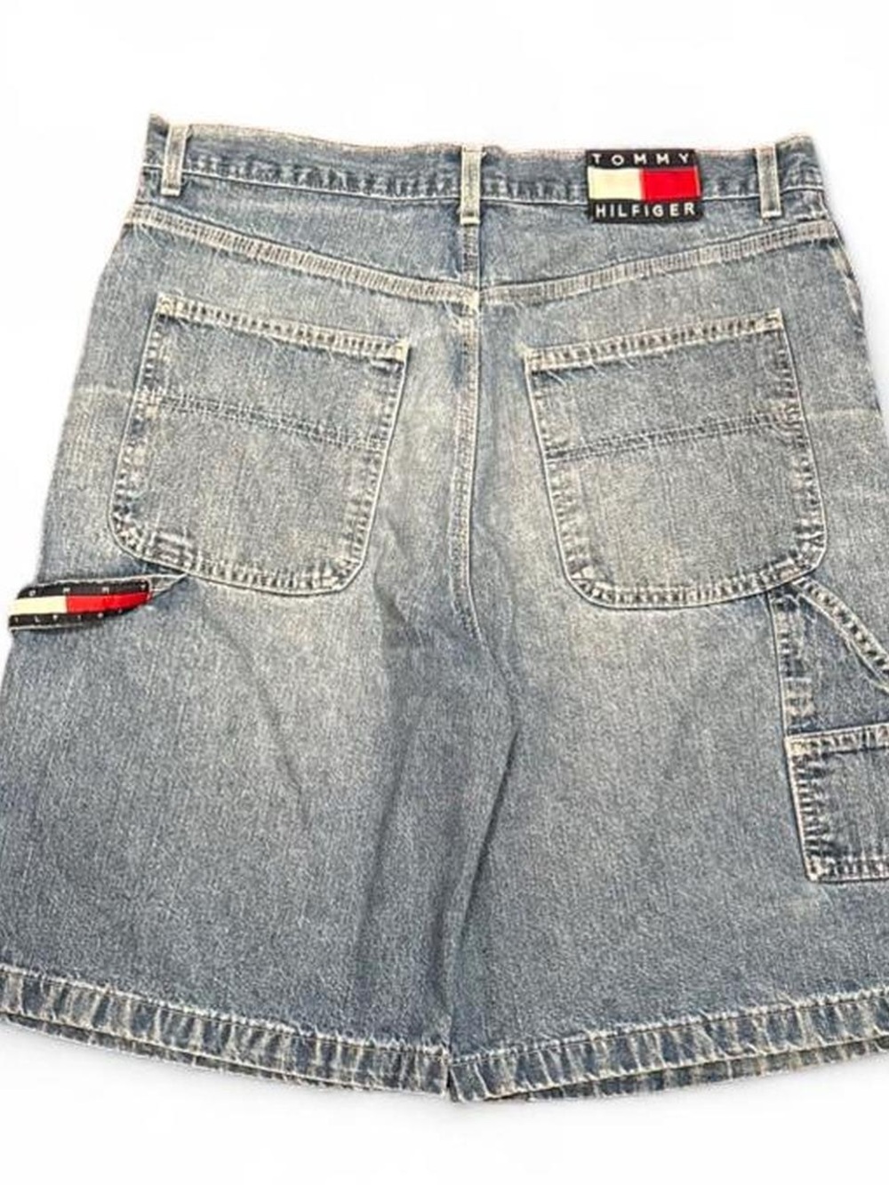 Vintage 90s Tommy Hilfiger Faded Carpenter Baggy Jorts